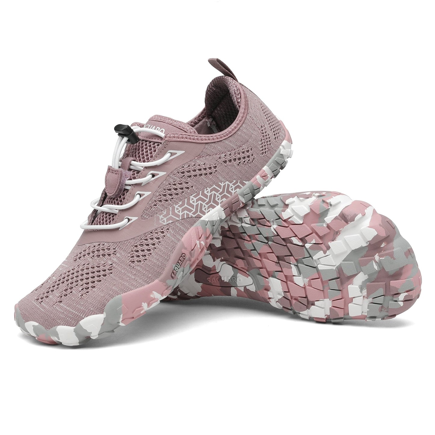 Saguaro Smart III Barefoot Shoes Pink Camo – Flex, Freedom, and Performance - SOL Footwear