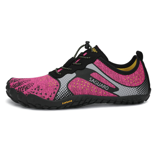 Saguaro FAST‑1 Ultra‑Light Minimalist Shoe Light Pink/Black – Zero‑Drop, Flexible Fit -189g