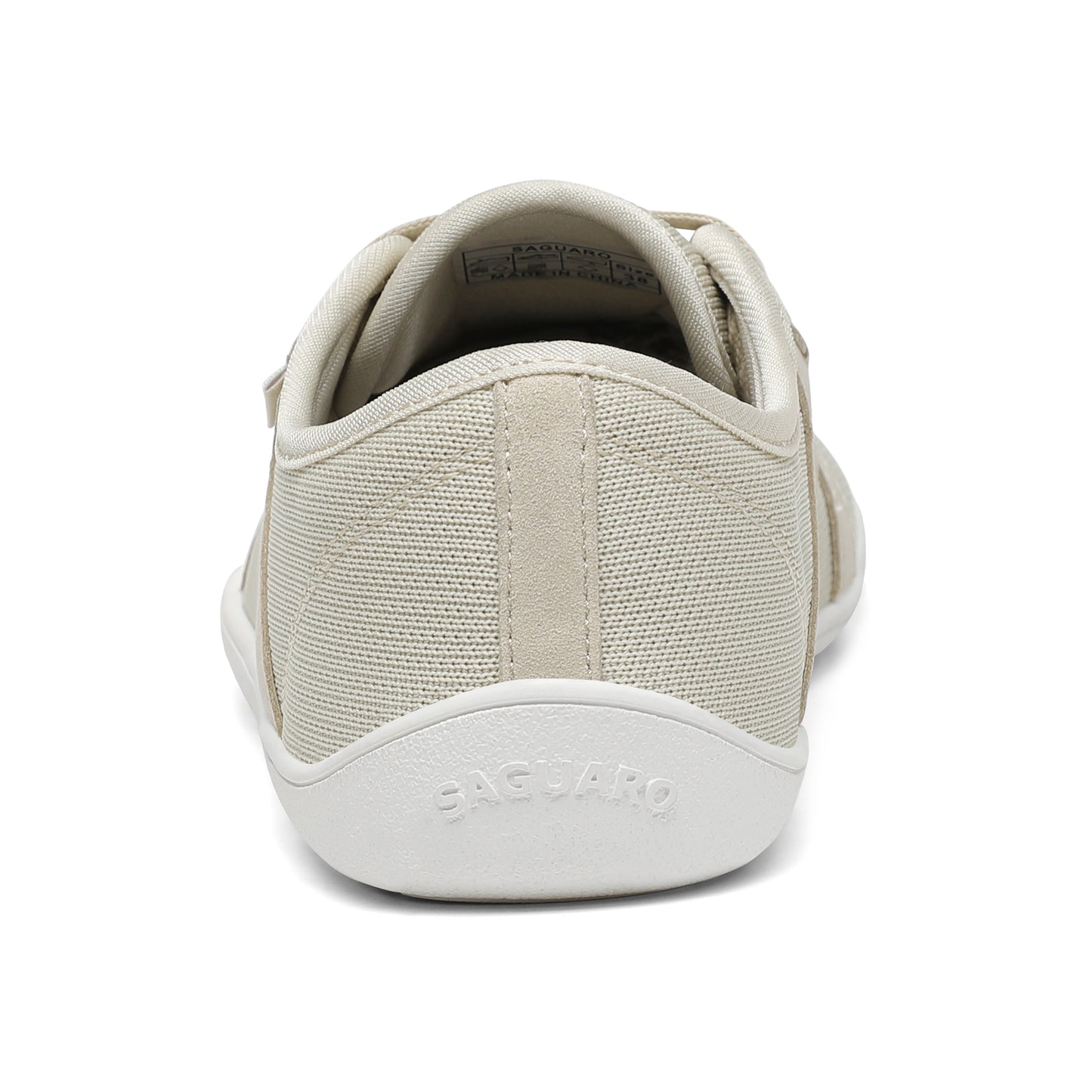 Saguaro Luck-1 Barefoot Casual Shoe – Beige | Wide Toe Box Zero-Drop