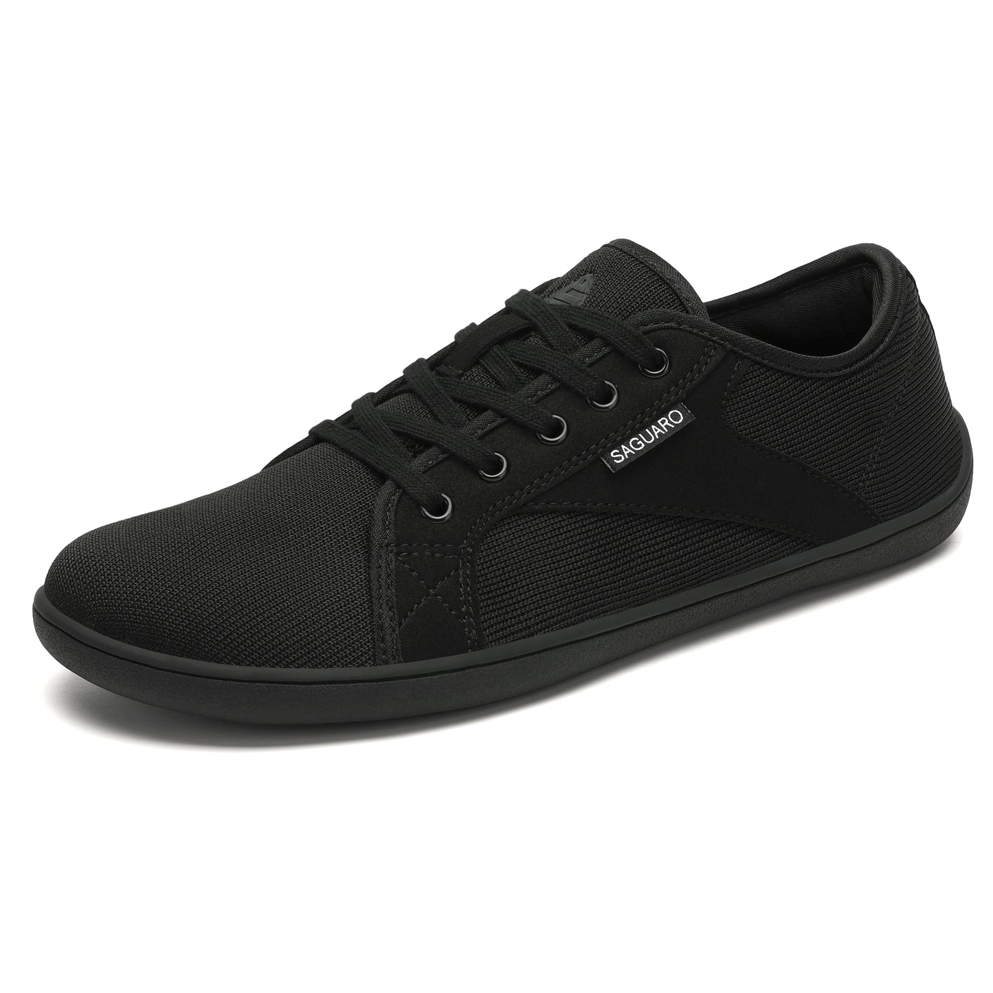 Saguaro Luck-1 Barefoot Casual Shoe – Black | Wide Toe Box Zero-Drop