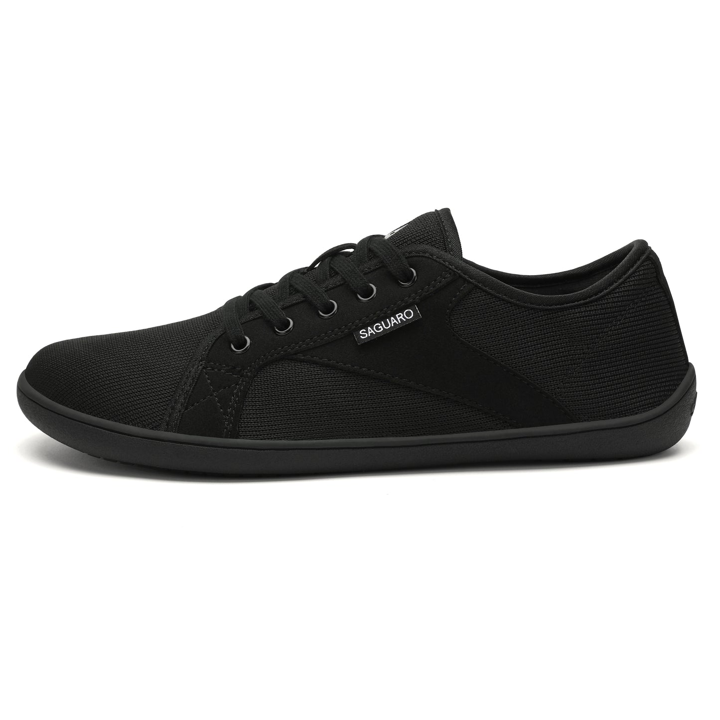 Saguaro Luck-1 Barefoot Casual Shoe – Black | Wide Toe Box Zero-Drop
