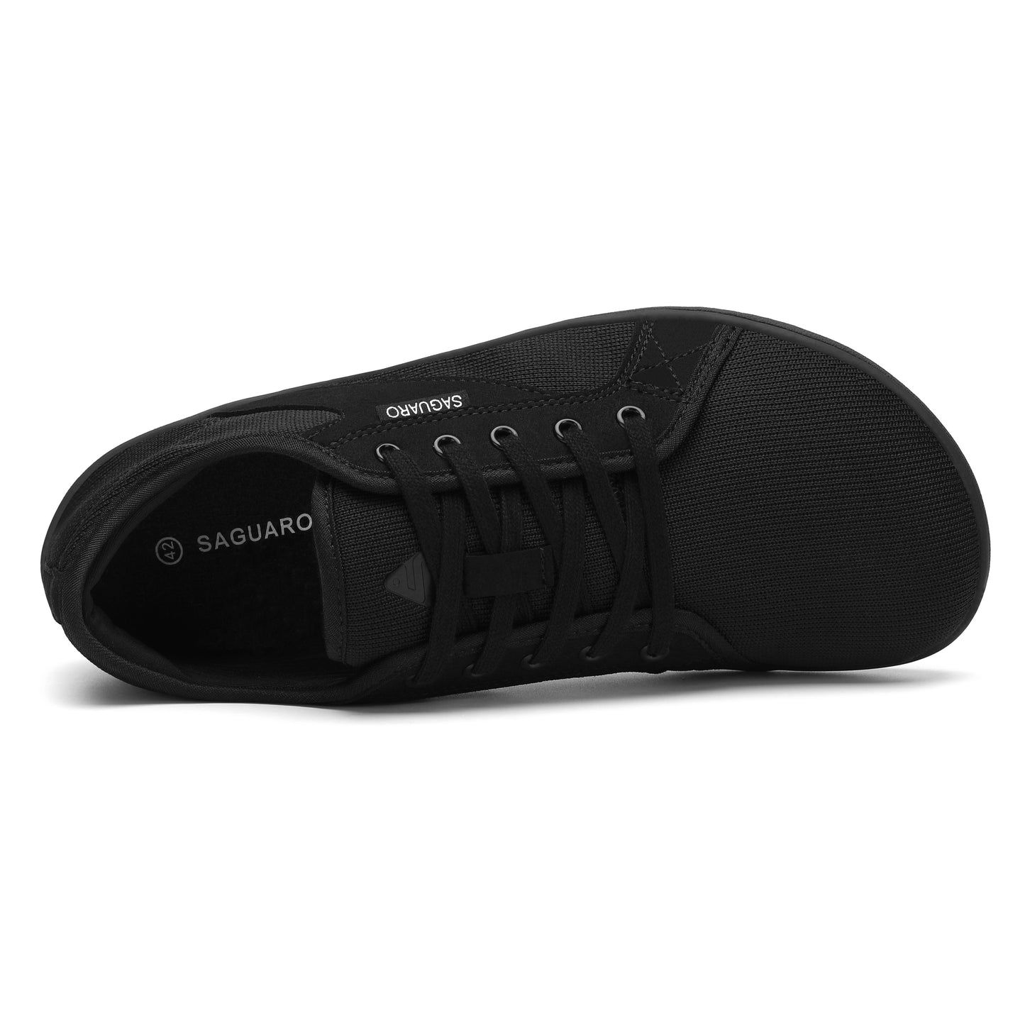 Saguaro Luck-1 Barefoot Casual Shoe – Black | Wide Toe Box Zero-Drop