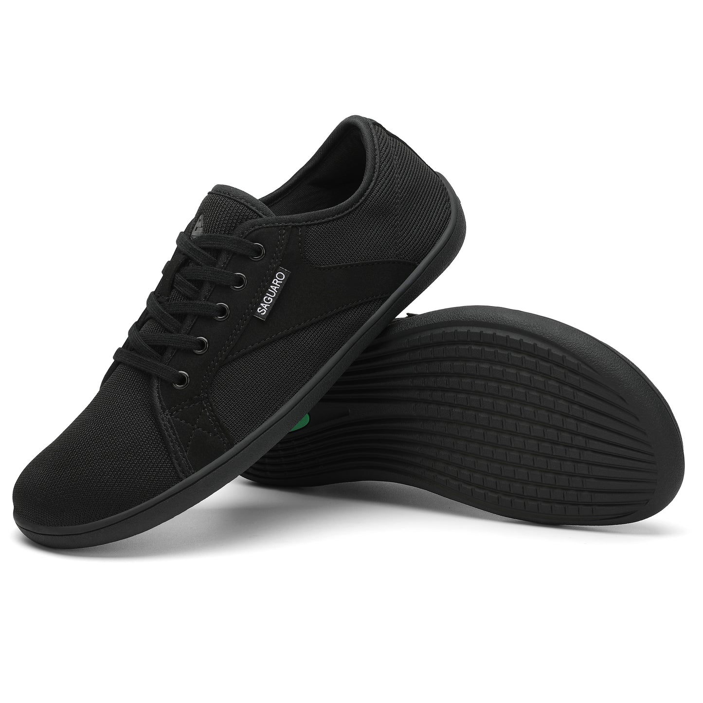 Saguaro Luck-1 Barefoot Casual Shoe – Black | Wide Toe Box Zero-Drop
