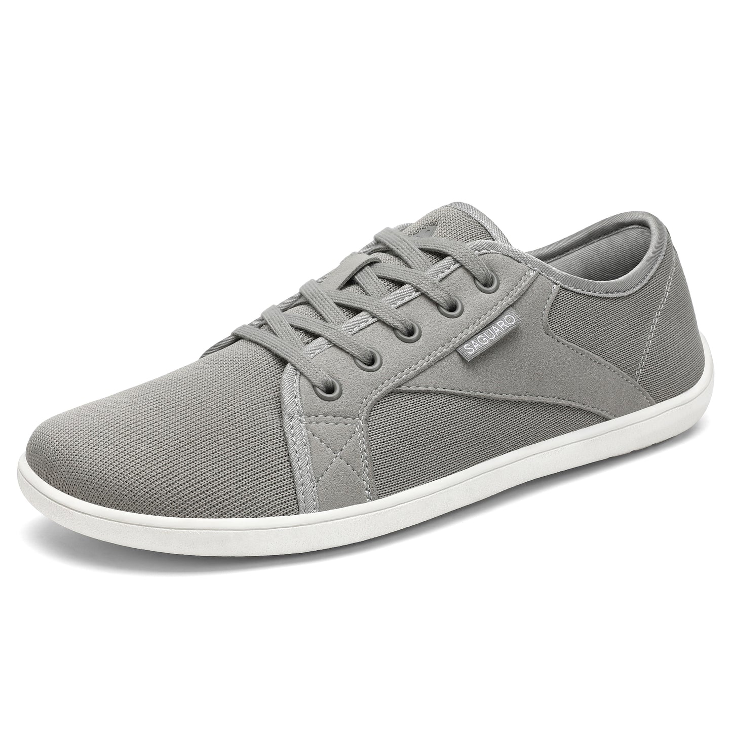 Saguaro Luck-1 Barefoot Casual Shoe – Light Grey | Wide Toe Box Zero-Drop