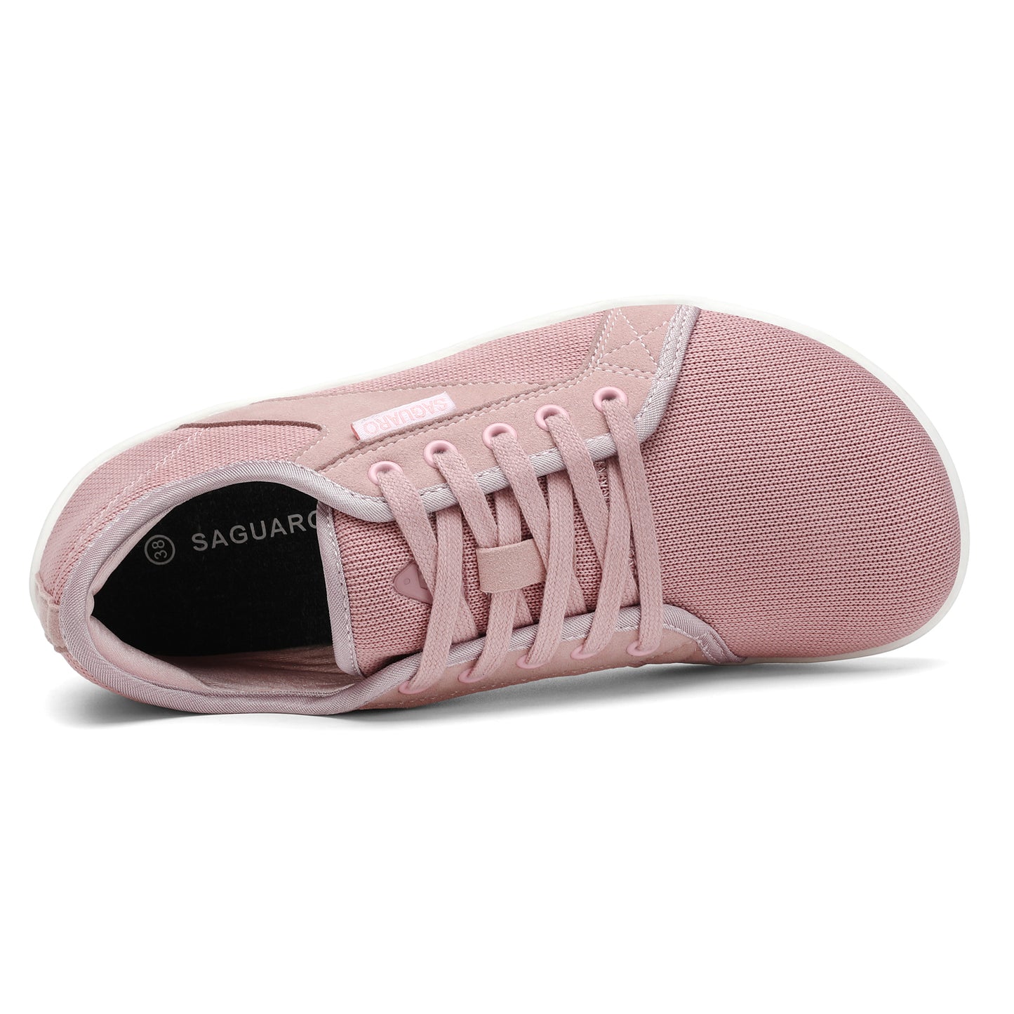 Saguaro Luck-1 Barefoot Casual Shoe – Light Pink | Wide Toe Box Zero-Drop